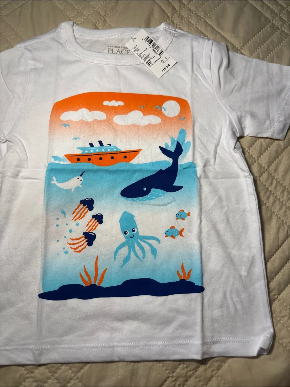 Children's Place 3T Ocean Adventure Graphic Tee
